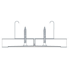 Designpanel as ceiling lining on steel